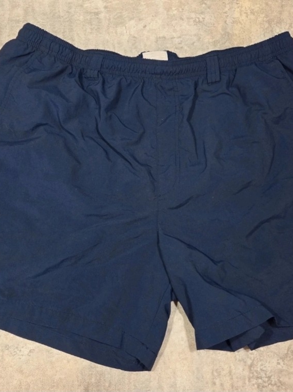 Columbia Men's Deep Navy Elastic-Waist Athletic Shorts